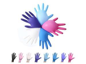 100pcs Nitrile Home Gloves, Disposable, Latex-free For Food Handling Random Color 100pcs Nitrile Home Gloves, Disposable, Latex-free For Food Handling Random Color
