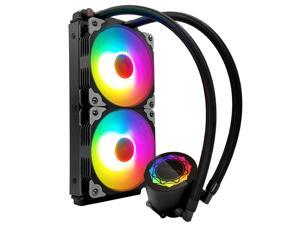 COOLMOON New Water Cooling Radiator Integrated CPU Cooler,Two 120mm RGB Fans,ARGB Light Synchronization COOLMOON New Water Cooling Radiator Integrated CPU Cooler,Two 120mm RGB Fans,ARGB Light Synchronization
