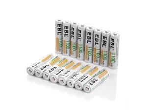 EBL 16 Pack 1100mAh AAA 1.2V Ni-Mh Rechargeable Battery