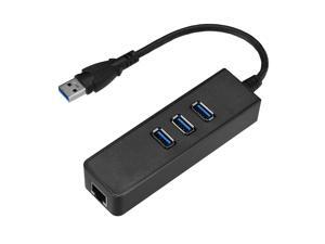 FirstPower 3-Ports USB 3.0 hub Adapter with Gigabit Ethernet Adapter Lan RJ45 interface Network HUB to 1000Mbps Mac PC Laptop FirstPower 3-Ports USB 3.0 hub Adapter with Gigabit Ethernet Adapter Lan RJ45 interface Network HUB to 1000Mbps Mac PC Laptop