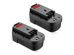 Powerextra 2pcs 3700mAh 18Volt Ni-CD Battery for Black&Decker Firestorm A1718 A18NH HPB18 HPB18-OPE Black and Decker 18V Power Tools