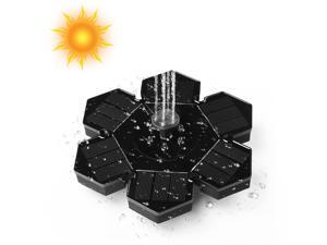 FirstPower Solar Fountain Outdoor Solar Powered Floating Water Fountain Pump with 4 Different Spray Pattern Heads for Garden, Pond, Pool, Fish Tank FirstPower Solar Fountain Outdoor Solar Powered Floating Water Fountain Pump with 4 Different Spray Pattern Heads for Garden, Pond, Pool, Fish Tank