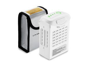 Powerextra 15.2V 5350mAh Intelligent Flight LiPo Battery for DJI Phantom 4, Phantom 4 Pro, Phantom 4 Pro Plus, Phantom 4 Advanced With Replacement Drone Battery Safe Bag Powerextra 15.2V 5350mAh Intelligent Flight LiPo Battery for DJI Phantom 4, Phantom 4 Pro, Phantom 4 Pro Plus, Phantom 4 Advanced With Replacement Drone Battery Safe Bag