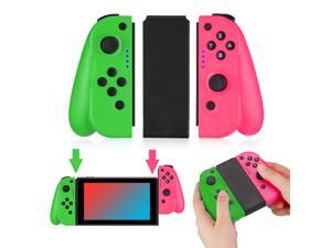 FirstPower Wireless Joy Con Controller for Nintendo Switch L/R Switch Controller Joypad Joystick Compatible for Nintendo Switch Console Replacement– Pink/Green FirstPower Wireless Joy Con Controller for Nintendo Switch L/R Switch Controller Joypad Joystick Compatible for Nintendo Switch Console Replacement– Pink/Green