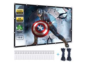 FirstPower 120" 16:9 HD 3D 4K Movie Portable Projector Screen Outdoor Cinema Home Theater Projectors FirstPower 120" 16:9 HD 3D 4K Movie Portable Projector Screen Outdoor Cinema Home Theater Projectors