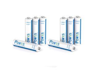 POWXS AAA Rechargeable Batteries 800mAh PreCharged Triple A Batteries 12V LongLasting NiMH AAA Size Batteries Suitable for Household  4 Pack