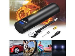 FirstPower Portable Air Compressor 150 PSI Electric Auto Pump for Car Motorcycle Bike with Digital LCD 150 PSI for Car, Truck, Bicycle USB Rechargeable, Easy to Read W/Digital Pressure