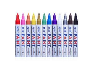 FirstPower 12 Pcs Permanent Paint Marker Pen Waterproof Car Tyre Tread Rubber Metal Letter FirstPower 12 Pcs Permanent Paint Marker Pen Waterproof Car Tyre Tread Rubber Metal Letter