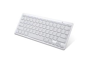 Wireless Bluetooth Keyboard with Numeric Keypad for IPad/IPhone/Windows PC Computer Desktop Laptop Smartphone AAA Battery,Silver White Wireless Bluetooth Keyboard with Numeric Keypad for IPad/IPhone/Windows PC Computer Desktop Laptop Smartphone AAA Battery,Silver White