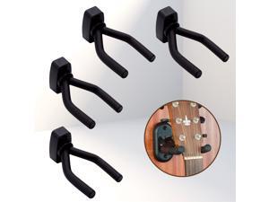 4PCS Wall Mount Guitar Hanger Holder Hook for Electric Acoustic Guitars Keeper Hanging Brackets 4PCS Wall Mount Guitar Hanger Holder Hook for Electric Acoustic Guitars Keeper Hanging Brackets