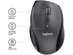 Logitech M705 Marathon Wireless Mouse – Long 3 Year Battery Life, Ergonomic Sculpted Right-Hand Shape, Hyper-Fast Scrolling and USB Unifying Receiver, for Computers and laptops, Dark Gray Logitech M705 Marathon Wireless Mouse – Long 3 Year Battery Life, Ergonomic Sculpted Right-Hand Shape, Hyper-Fast Scrolling and USB Unifying Receiver, for Computers and laptops, Dark Gray