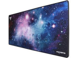 [30% Larger] Extended Gaming Mouse Pad with Stitched Edges, Long XXL Mousepad (31.5x15.7In), Desk Pad Keyboard Mat, Non-Slip Base, Water-Resistant, for Work & Gaming, Office & Home, Galaxy
