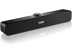 Soundbar,Computer Speakers with 2 Diaphragm USB Powered Speaker, 2.0 Stereo Speaker for Laptop Desktop PC Cellphone Laptop Game Console, Plug and Play, Black Glossy (Upgrade) Soundbar,Computer Speakers with 2 Diaphragm USB Powered Speaker, 2.0 Stereo Speaker for Laptop Desktop PC Cellphone Laptop Game Console, Plug and Play, Black Glossy (Upgrade)