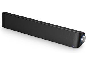Computer Speaker, Wireless and Wired PC Soundbar, Stereo HiFi Bluetooth 5.0 & 3.5mm Aux-in Connection, USB Powered Sound Bar Speaker for Desktop PC Laptop Tablet Game Console