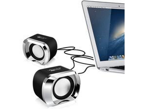 2.0 USB-Powered Desktop Speakers with Far-Field Drivers and Passive Radiators PC Computer Speakers with Dynamic Sound Multimedia Laptop Speakers for Computers, PC, Laptops