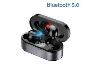 True Wireless Earbuds, Bluetooth 5 Headphones in Ear with Charging Case, Hands-Free Headset with Noise Cancellation Mic, for iPhone and Android True Wireless Earbuds, Bluetooth 5 Headphones in Ear with Charging Case, Hands-Free Headset with Noise Cancellation Mic, for iPhone and Android
