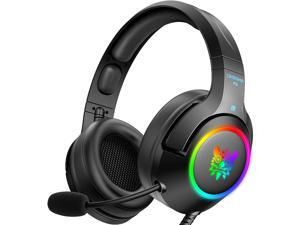 ONIKUMA RGB Gaming Headset ,3.5mm Stereo Wired Over Ear Gaming Headphone with Mic, Noise Cancelling & Volume Control, Colourful RGB Light Gaming Headset for New Xbox One/PC/Mac/PS4/Table/Phone ONIKUMA RGB Gaming Headset ,3.5mm Stereo Wired Over Ear Gaming Headphone with Mic, Noise Cancelling & Volume Control, Colourful RGB Light Gaming Headset for New Xbox One/PC/Mac/PS4/Table/Phone