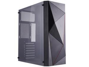 Desktop Side Transparent Office Home Gaming Water-Cooled USB 3.0 ATX Mid Tower Gaming Computer Case