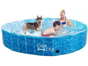 ALL FOR PAWS Outdoor Foldable Bathing Dog Pool Portable Pet Bath Tub Blue No Need Pump Up (M) ALL FOR PAWS Outdoor Foldable Bathing Dog Pool Portable Pet Bath Tub Blue No Need Pump Up (M)