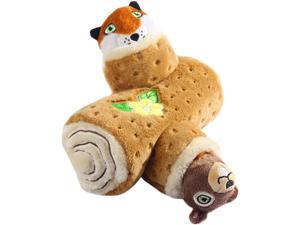 All for Paws Dog Squirrel Plush Toys Tree Trunk Burrow with 2 Cute Snuggle Toys All for Paws Dog Squirrel Plush Toys Tree Trunk Burrow with 2 Cute Snuggle Toys