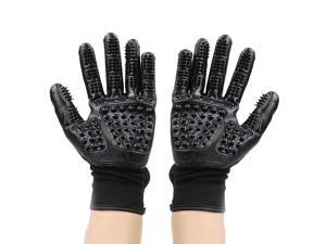 PAWISE Pet Deshedding Brush Gloves Cat Grooming Gloves Dog Hair Remover Mitt Gentle Brush for Cats & Dogs (2 pairs) PAWISE Pet Deshedding Brush Gloves Cat Grooming Gloves Dog Hair Remover Mitt Gentle Brush for Cats & Dogs (2 pairs)