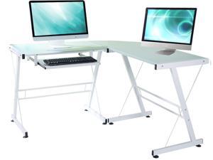 L-Shaped Durable Stalinite Splicing Computer Desk 402C White,Suitable for Teachers, Workers, Students and Businessmen L-Shaped Durable Stalinite Splicing Computer Desk 402C White,Suitable for Teachers, Workers, Students and Businessmen