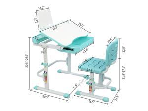 Kids Desk and Chair Set,Childs Study Desk Chair, Height Adjustable Children Lifting Table,Tiltable School Learning Table And Chair With Reading Stand,Pull-Out Drawer Bookstand,Cup Holder, (Green) Kids Desk and Chair Set,Childs Study Desk Chair, Height Adjustable Children Lifting Table,Tiltable School Learning Table And Chair With Reading Stand,Pull-Out Drawer Bookstand,Cup Holder, (Green)