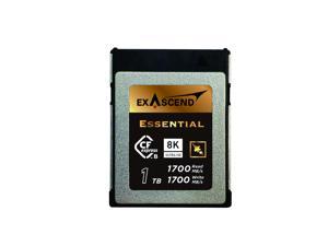 Exascend 1TB Essential CFexpress Card Type-B, up to 1,700MB/s, compatible with Canon, Nikon, Panasonic, and other cameras