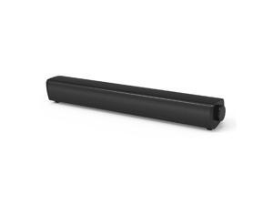 Computer speaker with subwoofer for Projector, Small computer sound System, Aux speaker with Mic 6W Stereo USB Powered Mini Soundbar Speakers for PC Cellphone Tablets Desktop Laptop