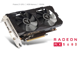Yeston AMD Radeon RX 560 4G D5 Gaming Graphics Card Video Card GPU GA Fan Edition, 4G/128bit/GDDR5 PCI-Express 3.0x8 DirectX 12,DVI-D HDMI DP Desktop Graphics Card (RX560D-4G D5) Yeston AMD Radeon RX 560 4G D5 Gaming Graphics Card Video Card GPU GA Fan Edition, 4G/128bit/GDDR5 PCI-Express 3.0x8 DirectX 12,DVI-D HDMI DP Desktop Graphics Card (RX560D-4G D5)