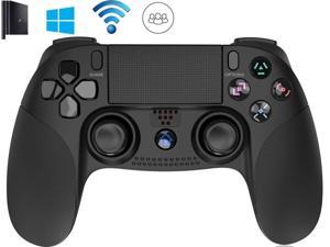 black and grey ps4 controller