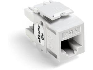 Leviton 61110-OW6 eXtreme Cat 6 QuickPort Connector, 10-Pack, White Leviton 61110-OW6 eXtreme Cat 6 QuickPort Connector, 10-Pack, White