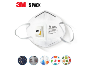 5pcs of 3M N95 Respirator Mask 9501V KN95 Face Mask 5pcs of 3M N95 Respirator Mask 9501V KN95 Face Mask