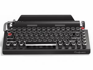 Qwerkywriter S Typewriter Inspired Retro Mechanical USB Wired & Bluetooth Wireless Keyboard with Tablet Stand Cherry MX Switches 83 key 75% Layout Cast Metal Return Bar Dual Scroll Knob Encoders Qwerkywriter S Typewriter Inspired Retro Mechanical USB Wired & Bluetooth Wireless Keyboard with Tablet Stand Cherry MX Switches 83 key 75% Layout Cast Metal Return Bar Dual Scroll Knob Encoders