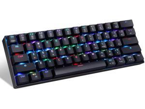 60% Mechanical Keyboard Portable 61 Keys RGB LED Backlit Type-C USB Wired Office/Gaming Keyboard for Mac, Android, Windows(Blue Switch) 60% Mechanical Keyboard Portable 61 Keys RGB LED Backlit Type-C USB Wired Office/Gaming Keyboard for Mac, Android, Windows(Blue Switch)