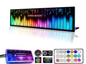 COOLMOON Universal RGB light Board Power Warehouse Decoration Chassis Light board Chassis Decoration for Computer Cases With Remote Control COOLMOON Universal RGB light Board Power Warehouse Decoration Chassis Light board Chassis Decoration for Computer Cases With Remote Control