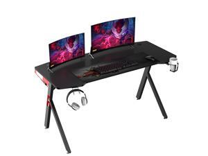 55" Gaming Desk - NEO E-Sports Computer Desk Table with Large Size Ergonomic Surface and K-Shaped Heavy Duty Construction for Home or Office, Computer Workstation 55" Gaming Desk - NEO E-Sports Computer Desk Table with Large Size Ergonomic Surface and K-Shaped Heavy Duty Construction for Home or Office, Computer Workstation