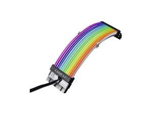 Lian-Li STRIMER PLUS 24 PIN 7.87 in. (20 cm) Addressable RGB Power Extension Cable International Power Cords