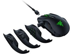 Razer Naga Pro Wireless Gaming Mouse: Interchangeable Side Plate w/ 2, 6, 12 Button Configurations - Focus+ 20K DPI Optical Sensor - Fastest Gaming Mouse Switch