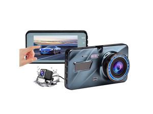 Dash Cam, 4 inch Touch Screen Car 2.5D HD 1080P Dual Recording Driving Recorder DVR Support Parking Monitoring / Loop Recording