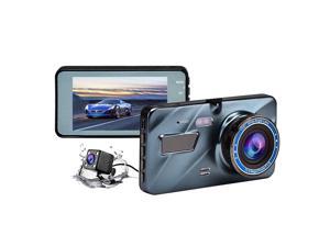 Dash Cam, 4 inch Car 2.5D HD 1080P Dual Recording Driving Recorder DVR Support Parking Monitoring / Loop Recording