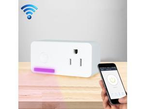 Smart Plug, 10A WiFi 2.4GHz APP Remote Control Timing Smart Socket Works with Alexa & Google Home, AC 110-250V