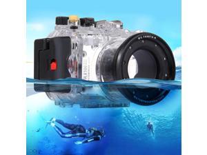 40m Underwater Depth Diving Case Waterproof Camera Housing for Sony RX100 III Black