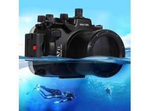 40m Underwater Depth Diving Case Waterproof Camera Housing for Sony A7 II / A7R II / A7S II Black