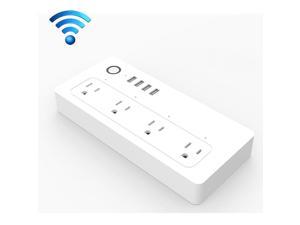 Smart Plug,  XS-A24 WiFi Smart Power Plug Socket Wireless Remote Control Timer Smart Plug, Power Switch with USB Port, Compatible with Alexa and Google Home, Support iOS and Android