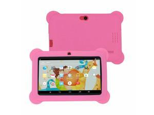 Kids Tablet Q88 Kids Education Tablet PC 70 inch 1GB8GB Android 44 Allwinner A33 Quad Core WiFi Bluetooth OTG FM Dual Camera with Silicone Case