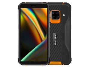 Unlocked Smartphone, Blackview BV5100 Rugged Phone, 4GB+128GB, Quad Back Cameras, Waterproof Dustproof Shockproof, Fingerprint Identification, 5580mAh Battery, 5.7 inch Android 10.0 MTK6762V