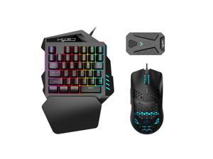 V100+A883+P8 One-handed Keyboard + Programming Gaming Mouse + Keyboard Mouse Converter Set