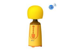 SUOAI MC11 Wireless Voice Changing Mobile Phone Bluetooth Singing Microphone, Colour: Tulip Yellow