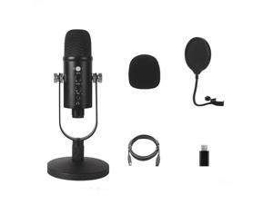 BM-86 USB Condenser Microphone Voice Recording Computer Microphone Live Broadcast Equipment Set, Specification: Standard+Small Blowout Prevention Net